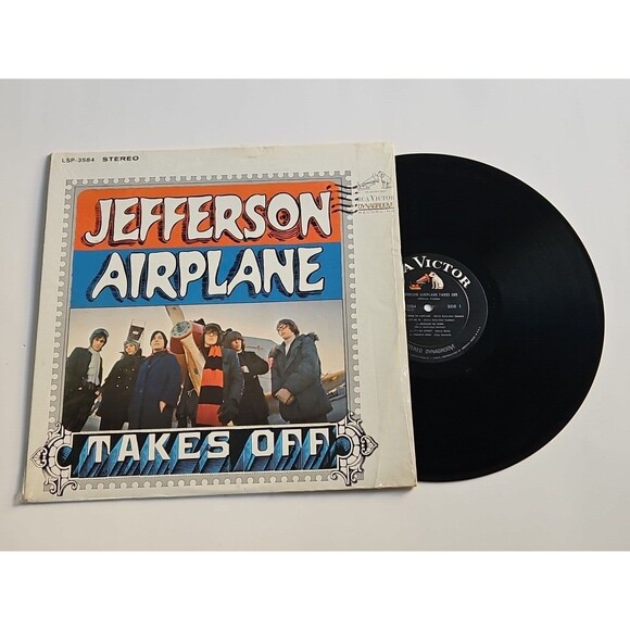 JEFFERSON AIRPLANE TAKES OFF LP ST 1966 Indianapolis Pressing LSP 3584 Shrink EX - Picture 1 of 9